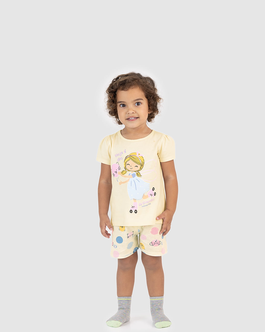 Pijama Infantil Menina Hoje É Dia De Diversão! Em Algodão Malwee Kids - Imagem 5