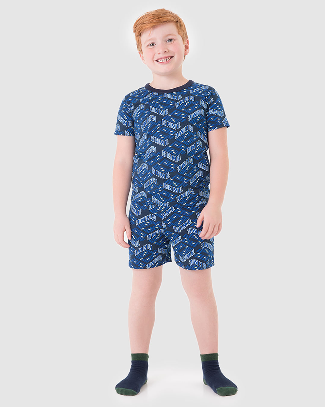 Pijama Infantil Menino Estampa Que Brilha No Escuro Em Algodão Malwee Kids