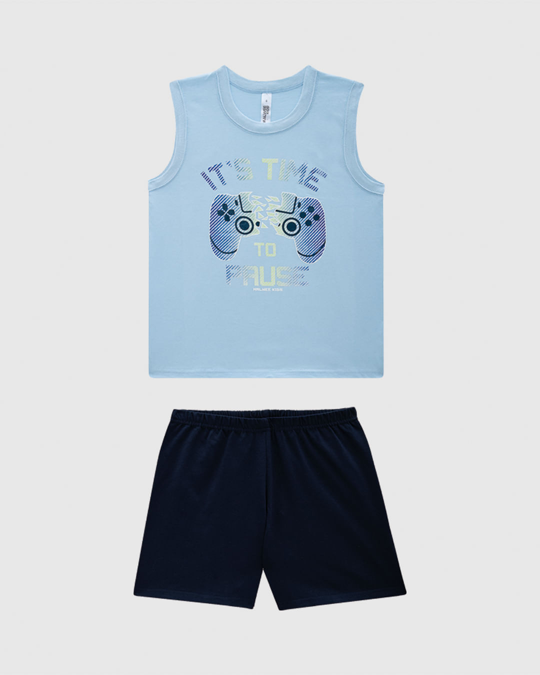 Pijama Infantil Menino Regata Estampada Em Algodão Malwee Kids - Imagem 3