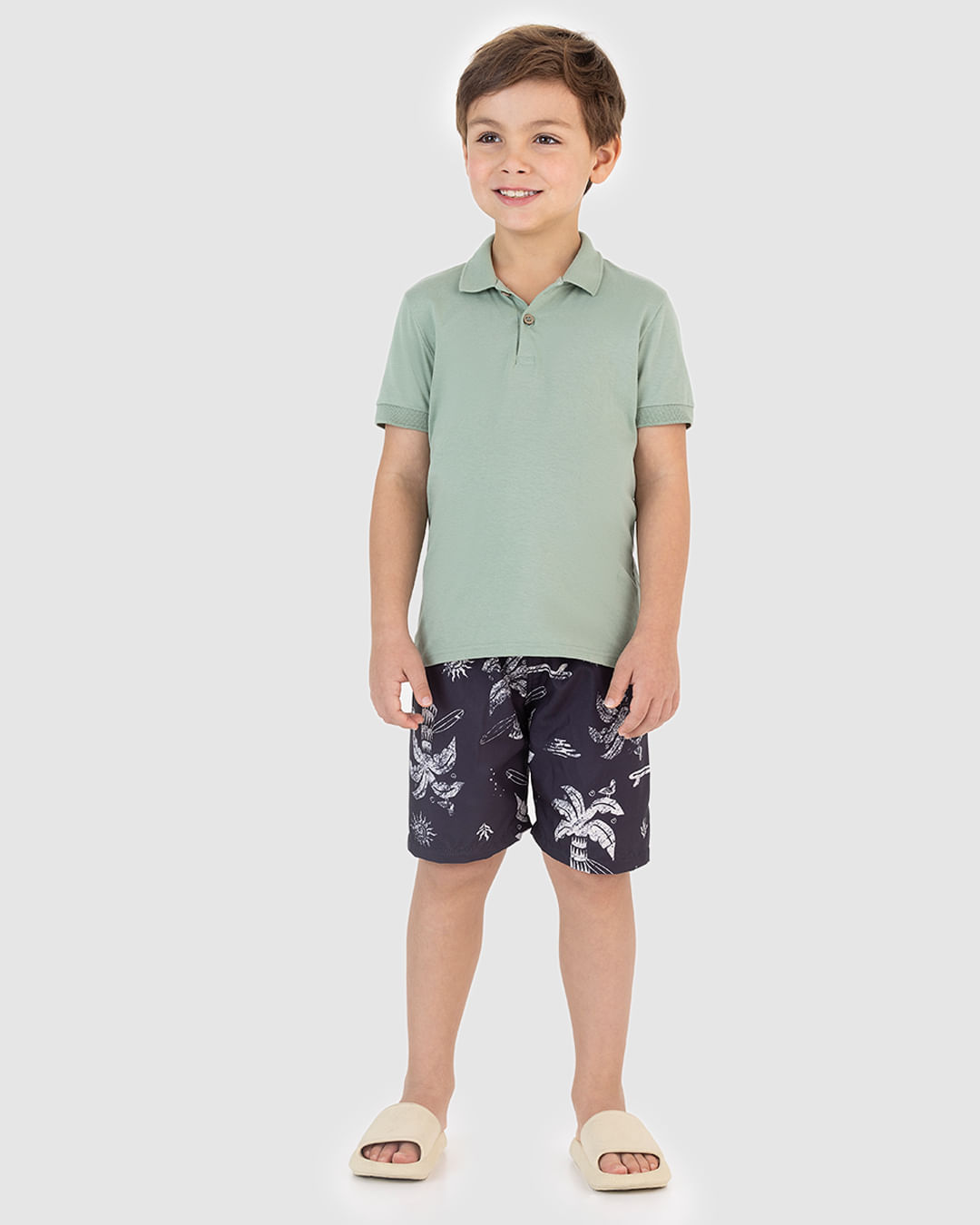 Bermuda Infantil Menino Estampada Em Microfibra Malwee Kids - Imagem 17