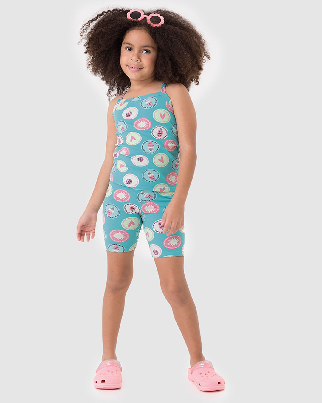 Bermuda Infantil Menina Estampada Em Algodão Malwee Kids - Imagem 13
