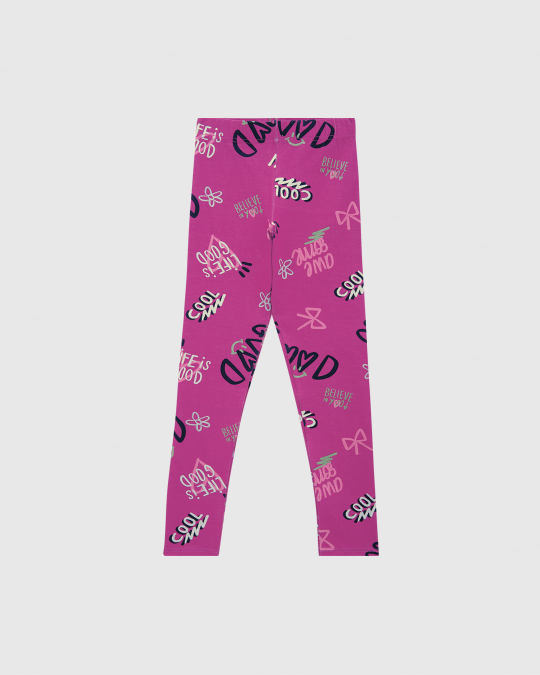 Calça Legging Infantil Estampada Em Algodão Malwee Kids - Imagem 10