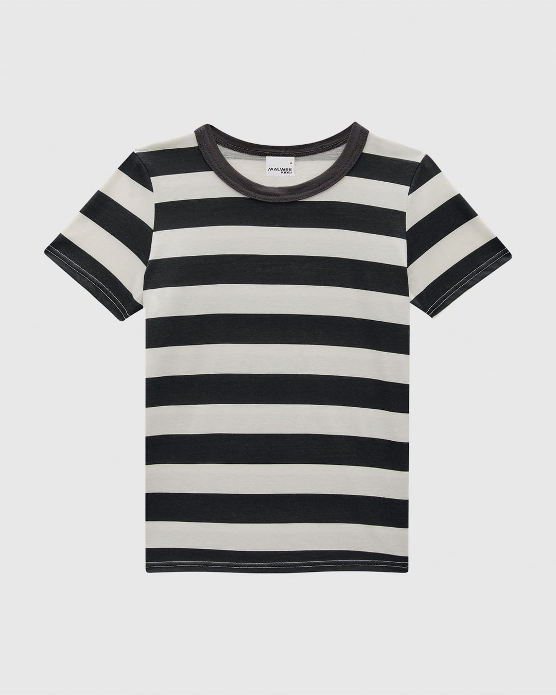 Camiseta Infantil Menino Estampa Listrada Em Algodão Malwee Kids
