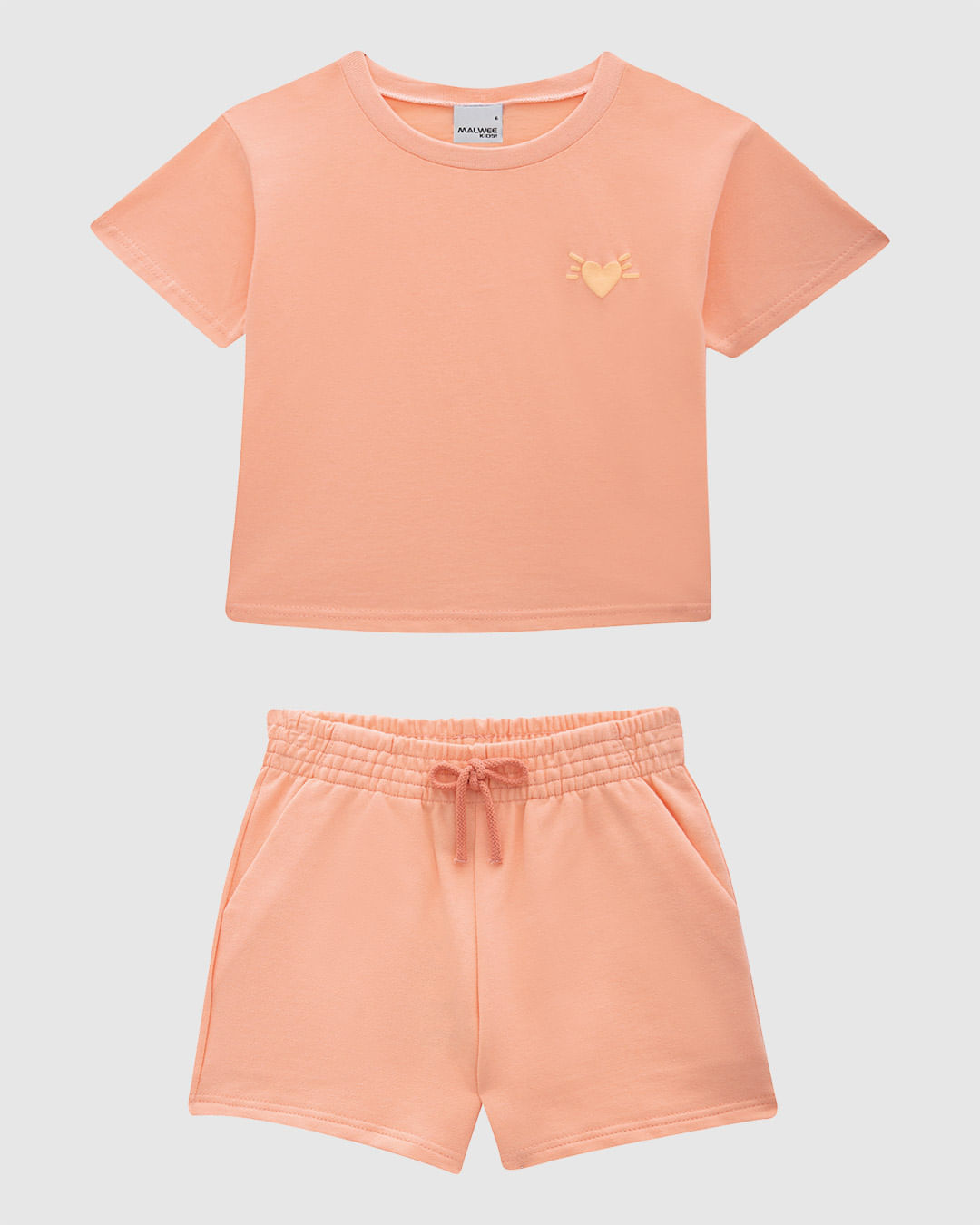 Conjunto Infantil Menina Blusa Box Em Algodão Malwee Kids - Imagem 2