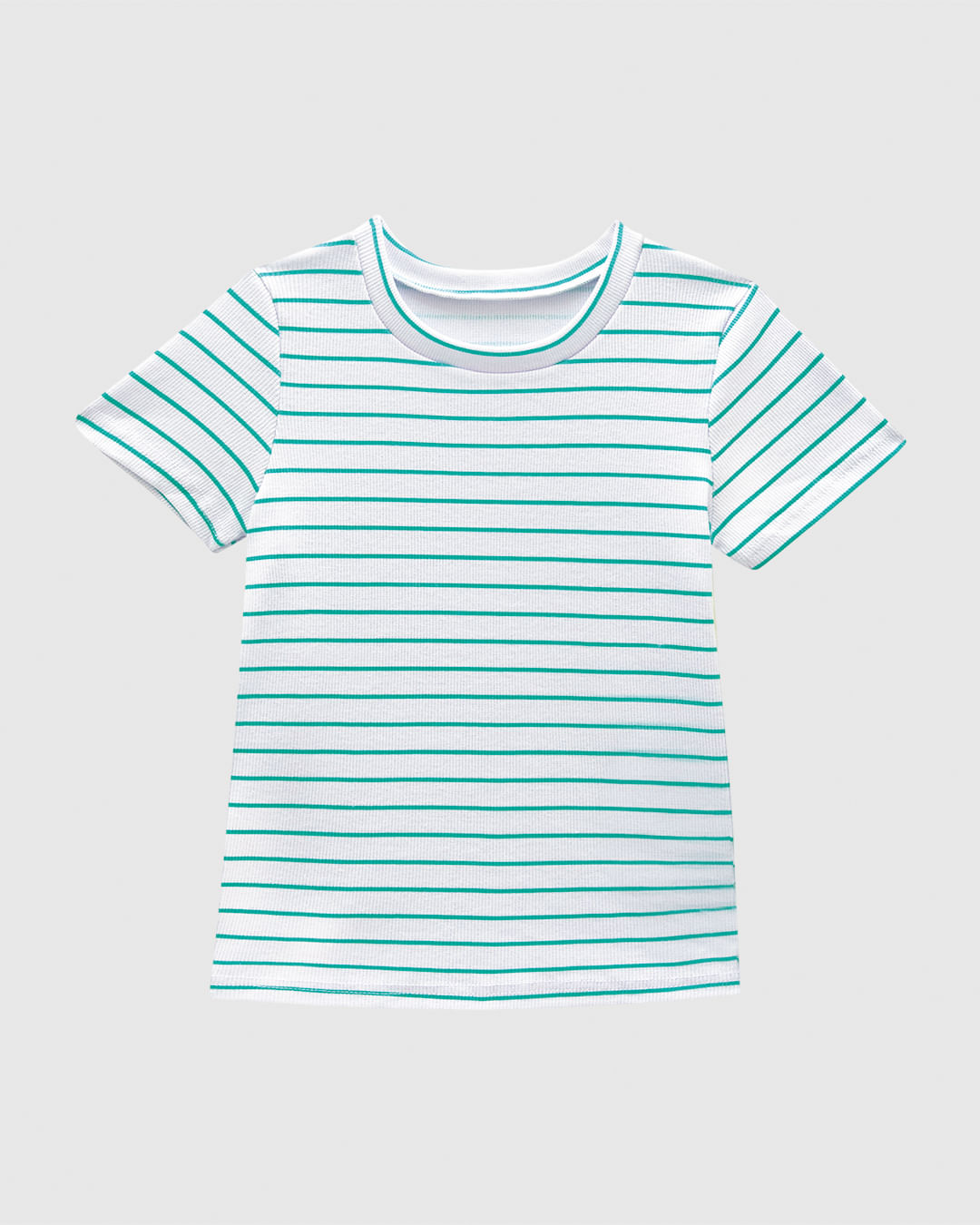 Blusa Infantil Menina Listrada Manga Curta Em Ribana Malwee Kids