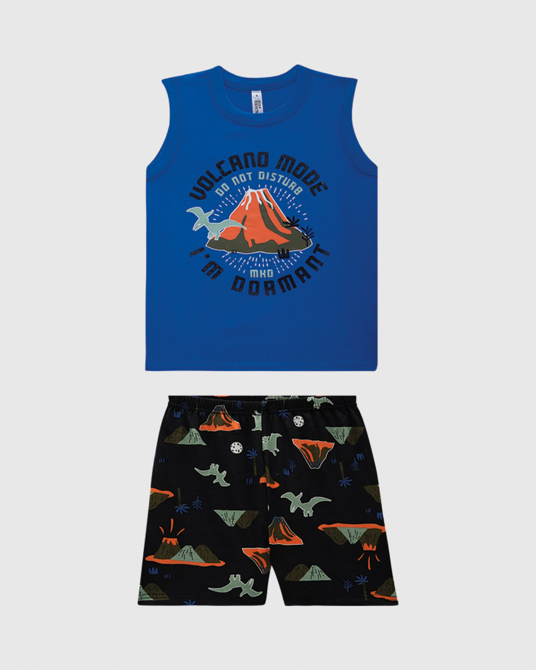 Pijama Curto Infantil Menino Bermuda Estampada Em Algodão Malwee Kids - Imagem 6