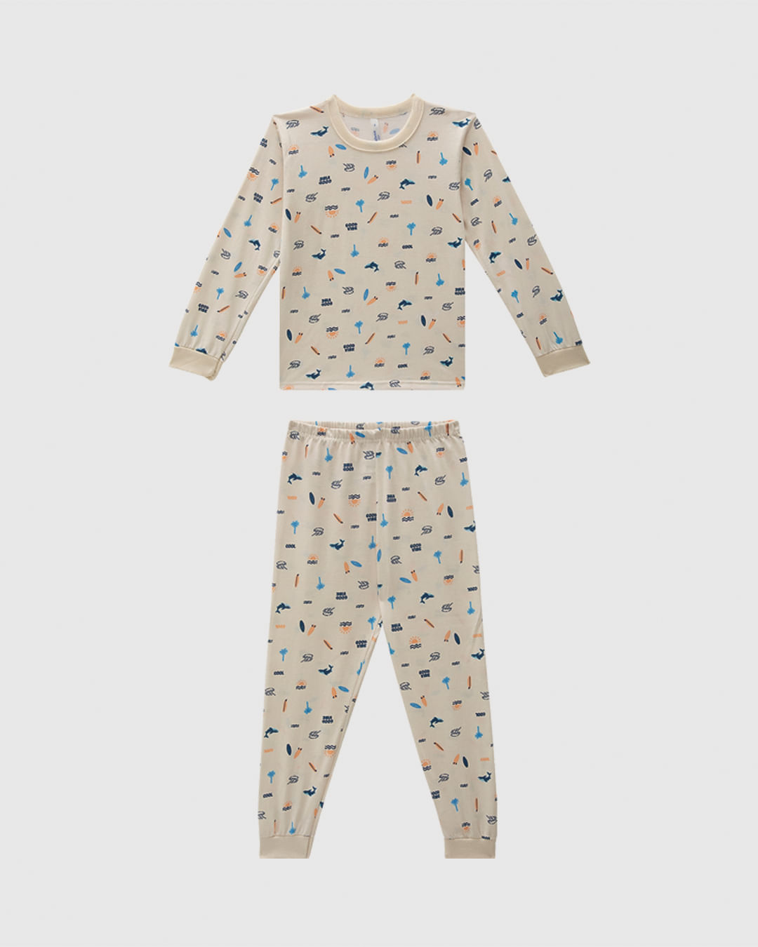 Pijama Infantil Menino Estampado Camiseta Manga Longa Em Algodão Malwee Kids - Imagem 3