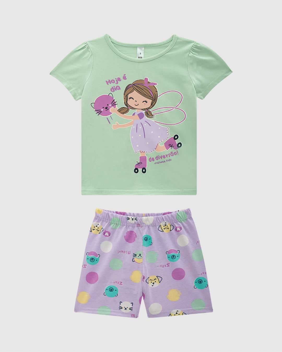 Pijama Infantil Menina Hoje É Dia De Diversão! Em Algodão Malwee Kids - Imagem 6