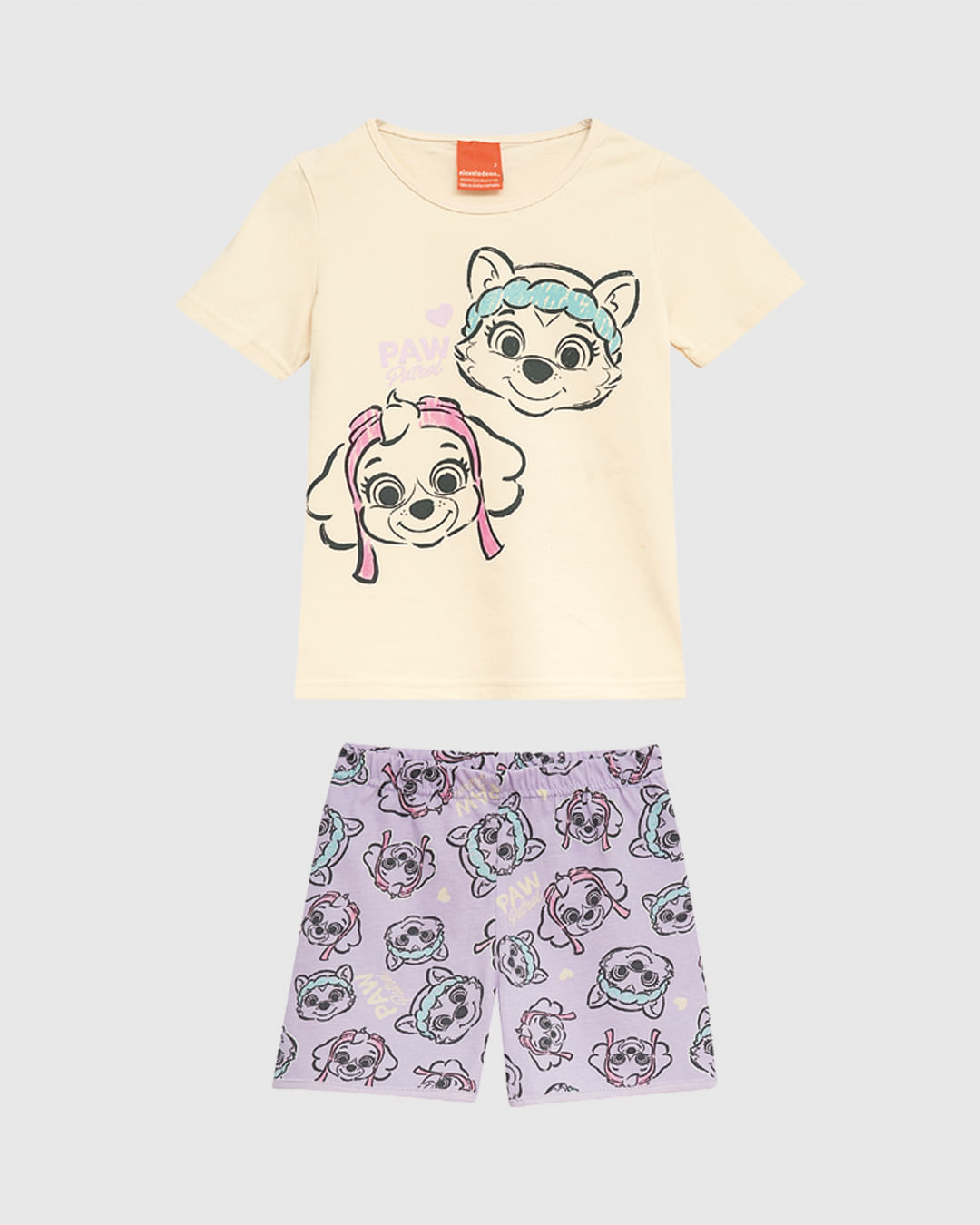 Pijama Infantil Menina Patrulha Canina Brilha No Escuro Algodão Malwee Kids - Imagem 6