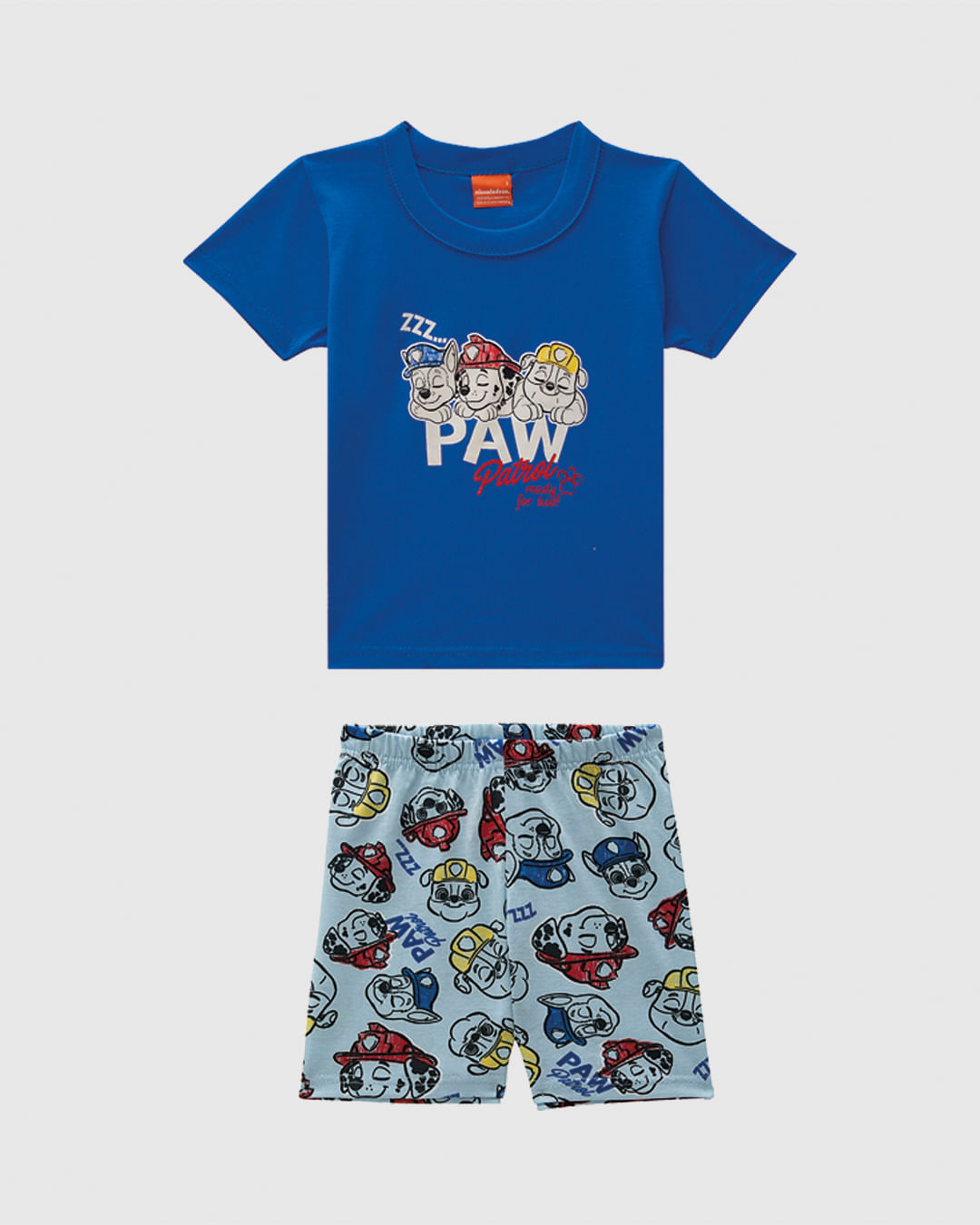 Pijama Infantil Menino Shorts Estampada Patrulha Canina Em Algodão Malwee Kids - Imagem 5