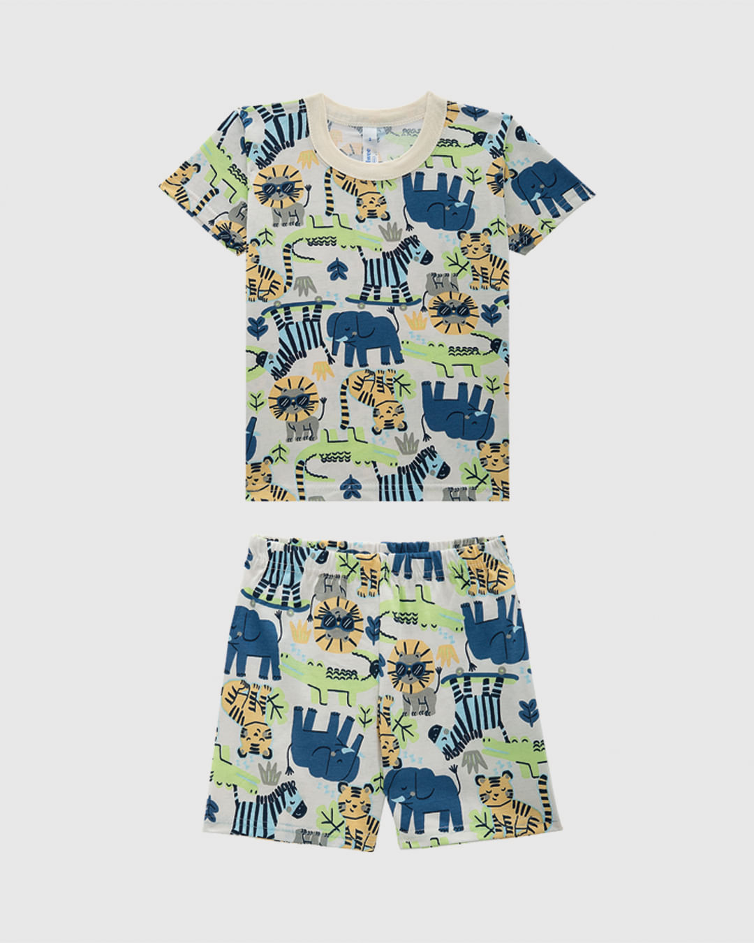 Pijama Curto Infantil Menino Rapport Brilha No Escuro Em Algodão Malwee Kids - Imagem 6