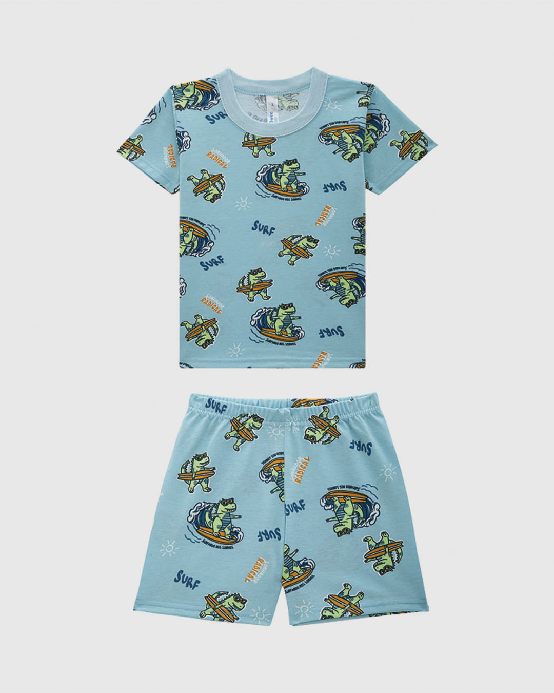 Pijama Curto Infantil Menino Rapport Brilha No Escuro Em Algodão Malwee Kids - Imagem 4