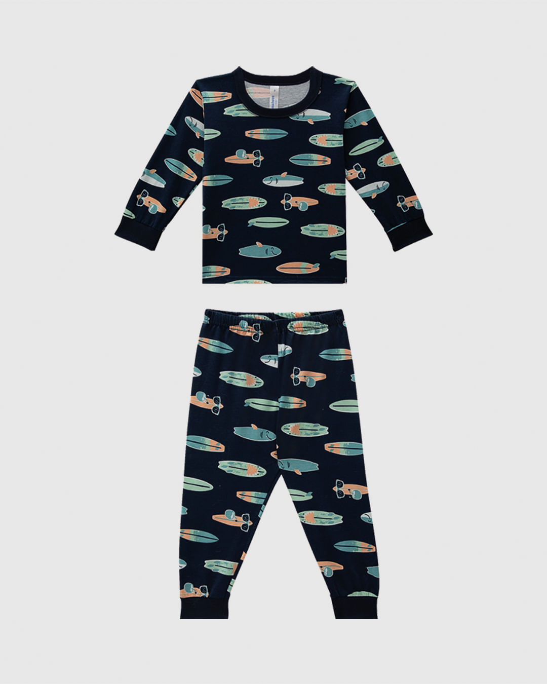 Pijama Longo Infantil Menino Rapport Brilha No Escuro Em Algodão Malwee Kids - Imagem 5