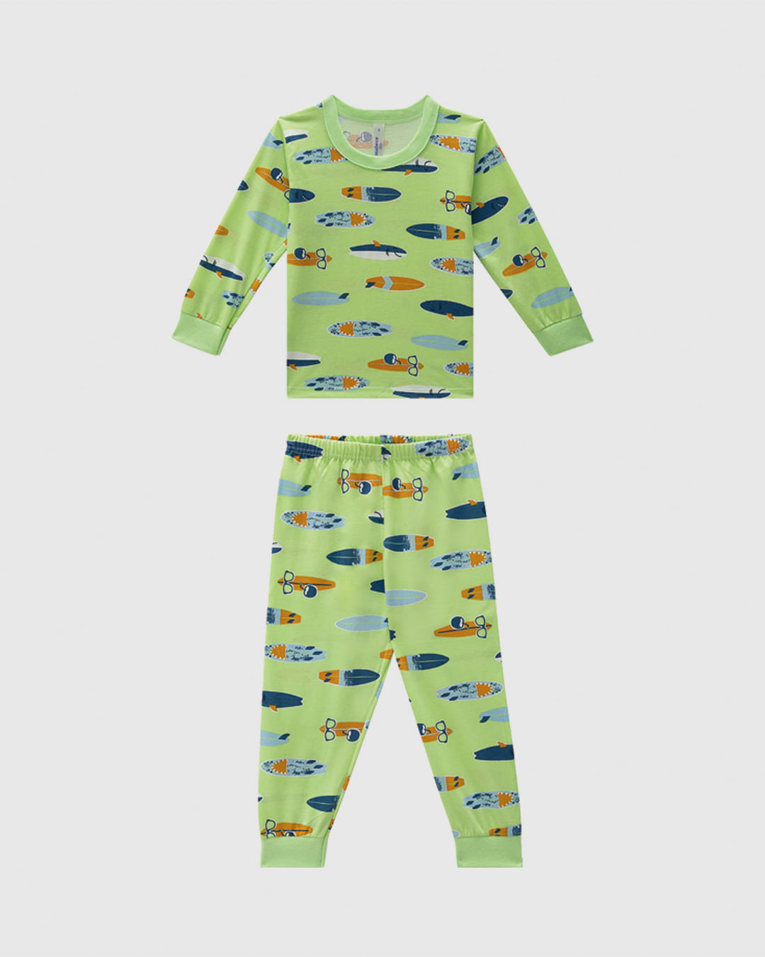 Pijama Longo Infantil Menino Rapport Brilha No Escuro Em Algodão Malwee Kids - Imagem 2