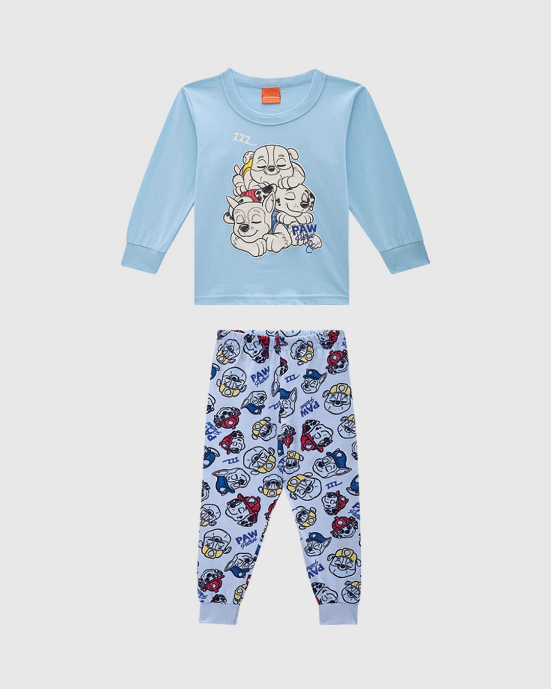 Pijama Longo Infantil Menino Patrulha Canina Brilha No Escuro Malwee Kids - Imagem 3