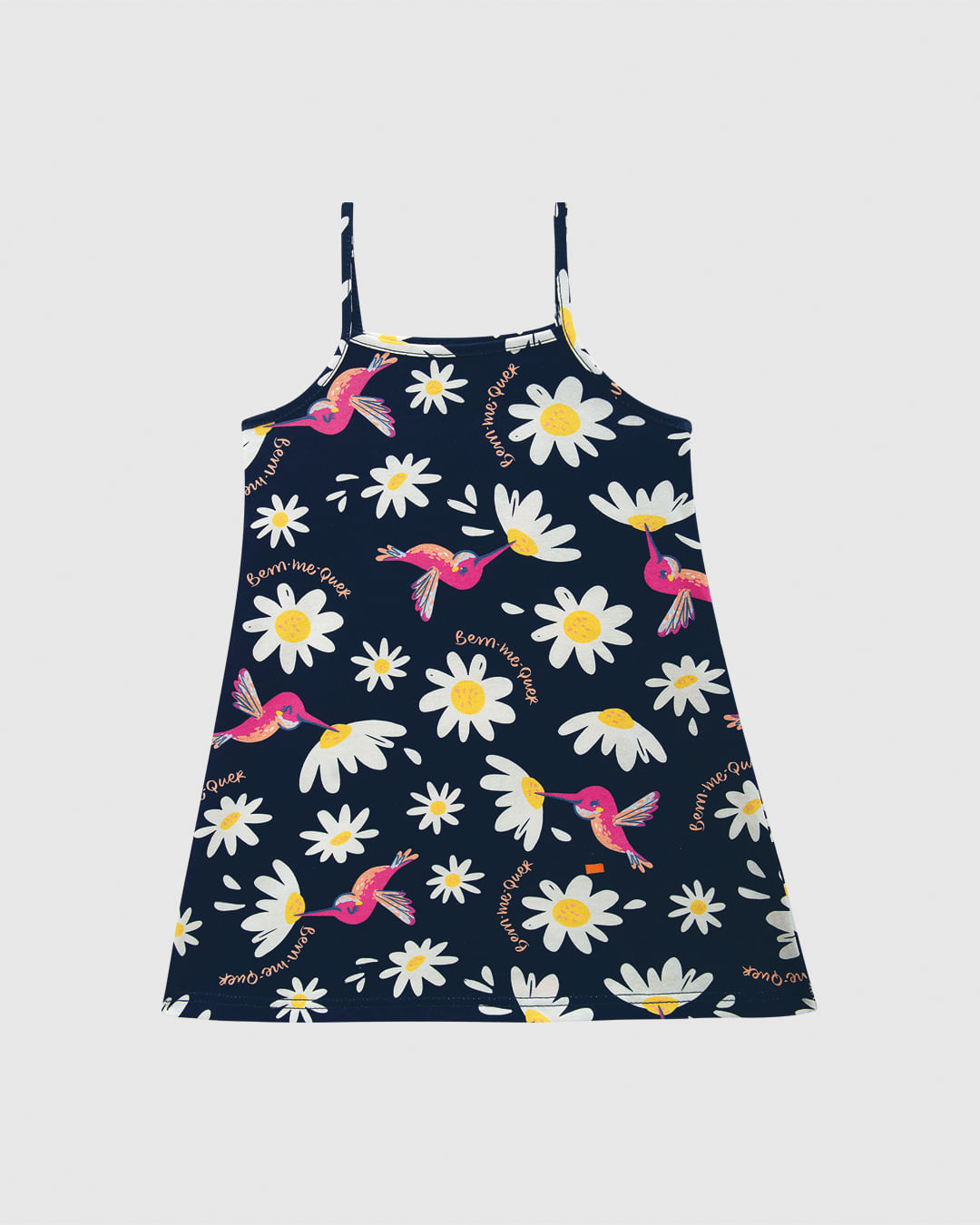 Vestido Infantil Amplo Estampa Digital Em Algodão Malwee Kids - Imagem 3