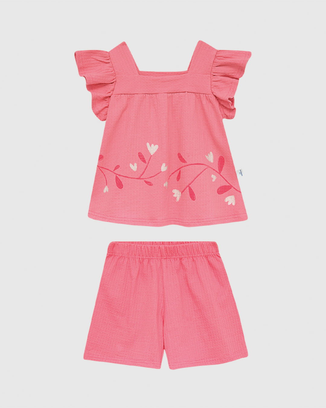 Conjunto Infantil Menina Blusa Estampa Com Glitter E Shorts Malwee Kids - Imagem 6