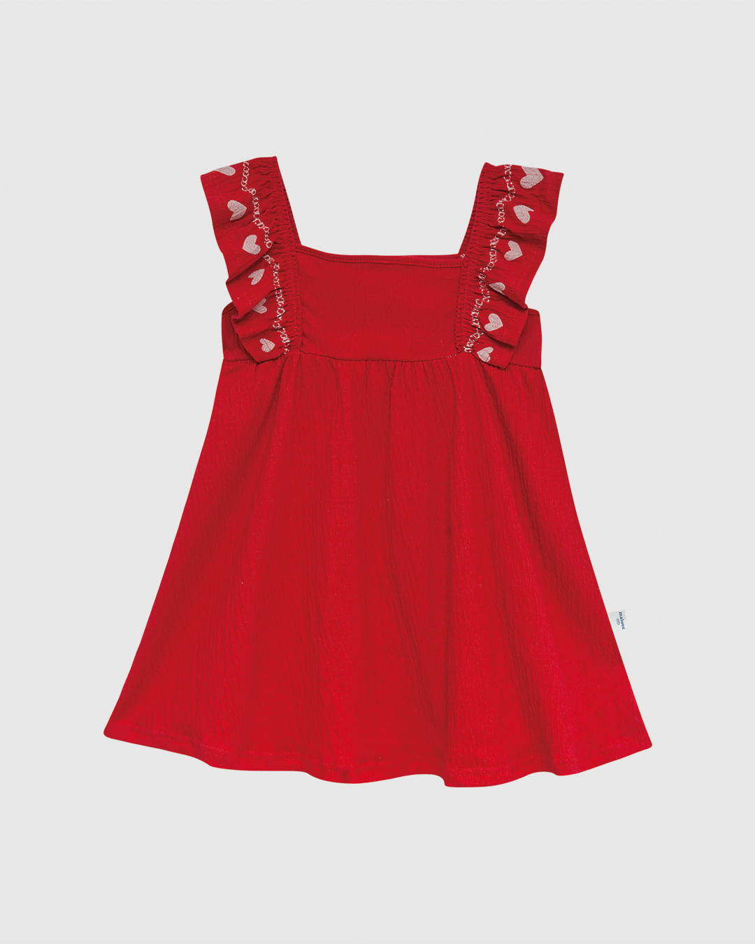 Vestido Infantil Manga Estampa Puff E Glitter Malha Texturizada Malwee Kids - Imagem 4