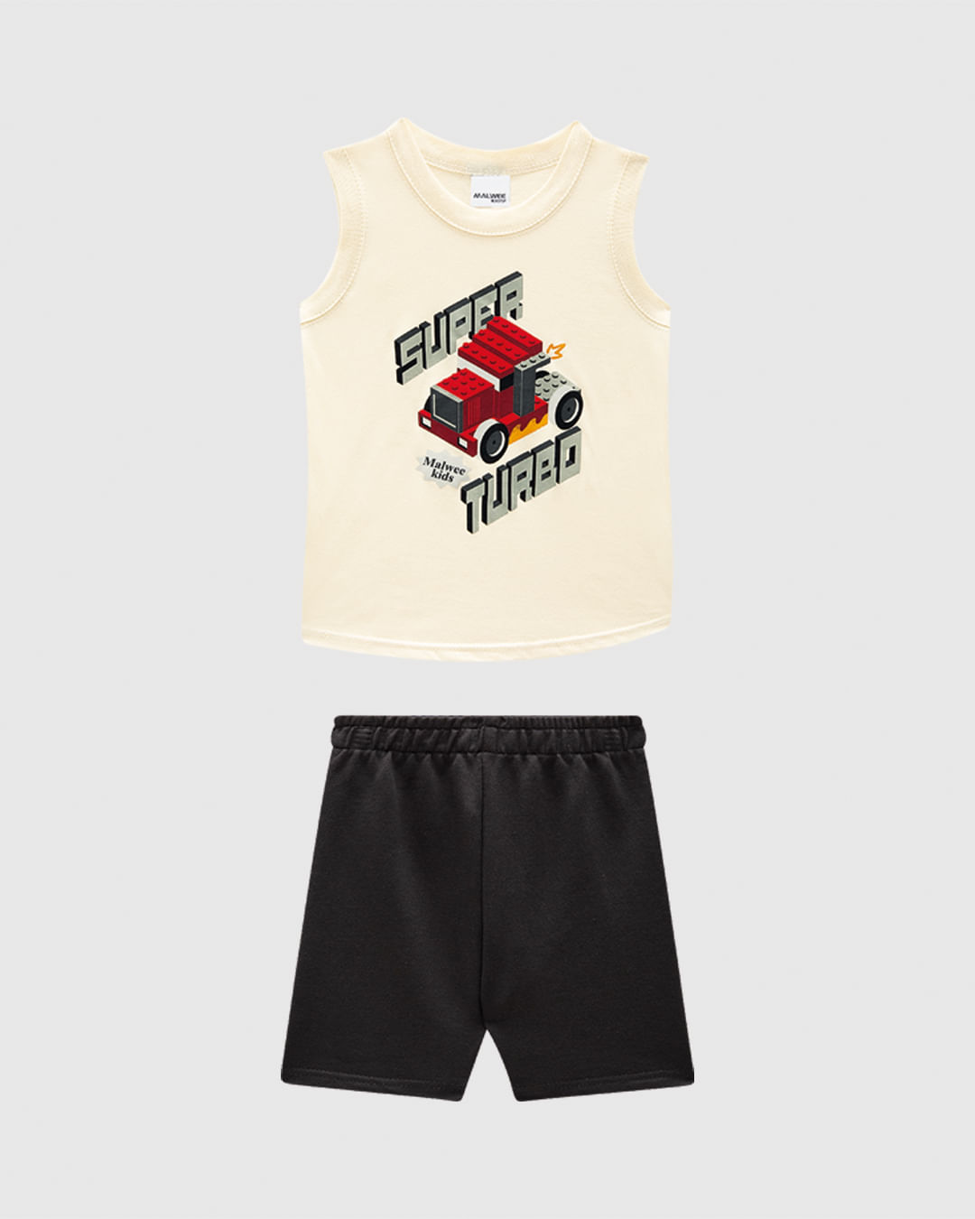 Conjunto Infantil Menino Regata Estampa Divertida Em Algodão Malwee Kids - Imagem 6