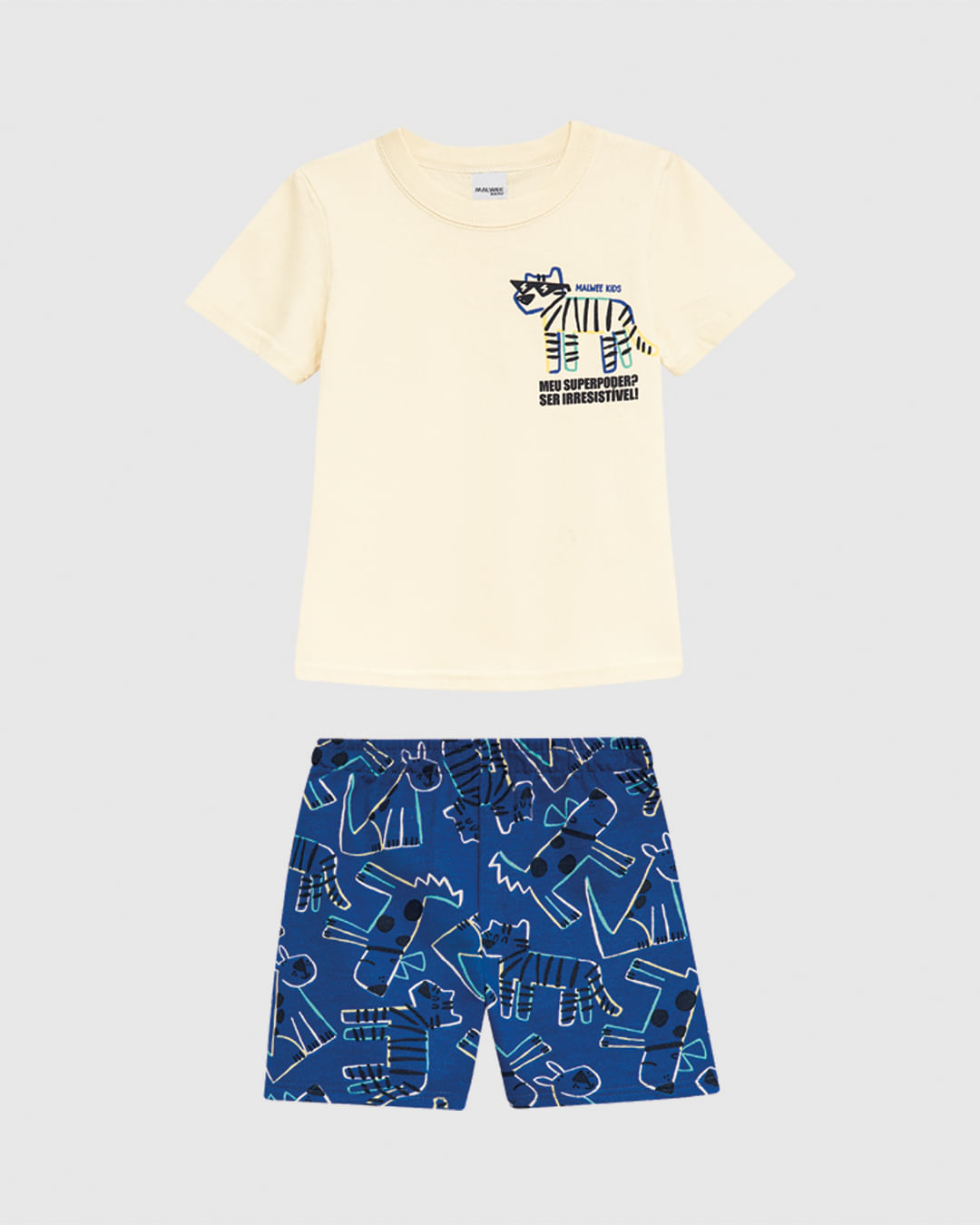 Conjunto Infantil Menino Meu Superpoder Em Algodão Malwee Kids - Imagem 5