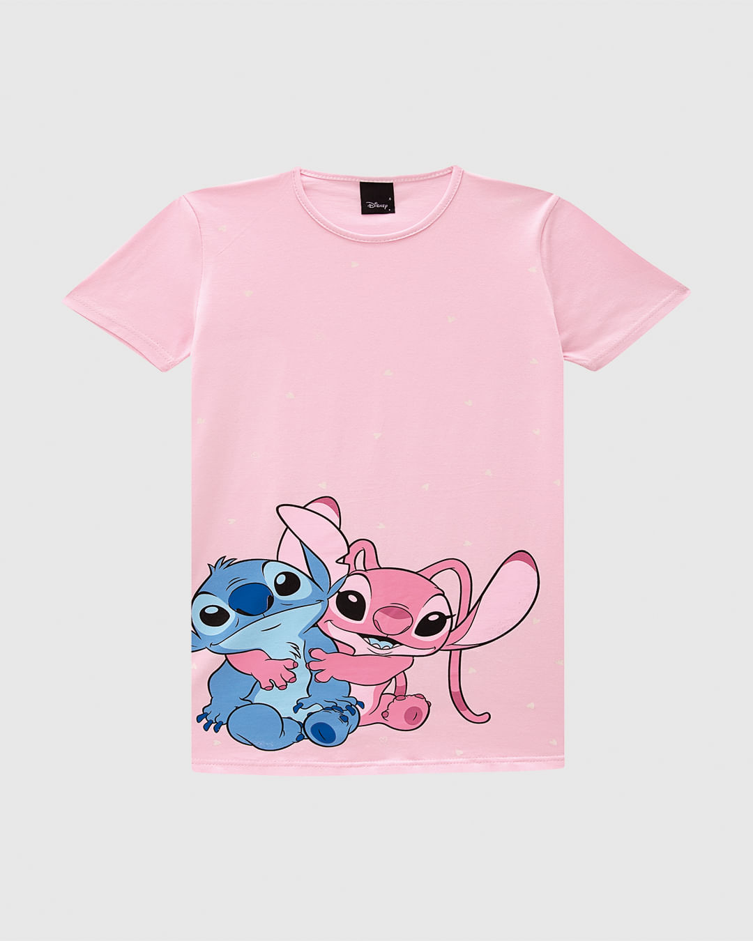 Camisola Infantil Menina Estampa Stitch Disney Em Algodão Malwee Kids - Imagem 7