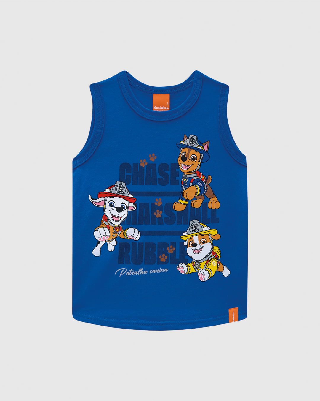 Regata Infantil Menino Especial Patrulha Canina Em Algodão Malwee Kids - Imagem 3