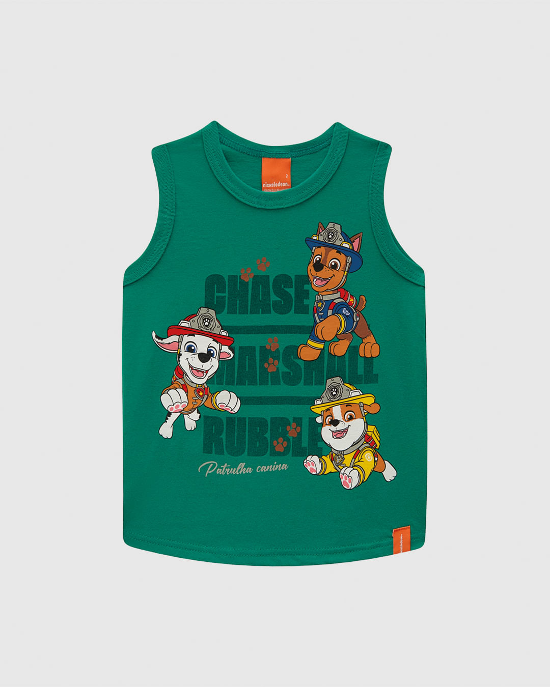 Regata Infantil Menino Especial Patrulha Canina Em Algodão Malwee Kids - Imagem 2