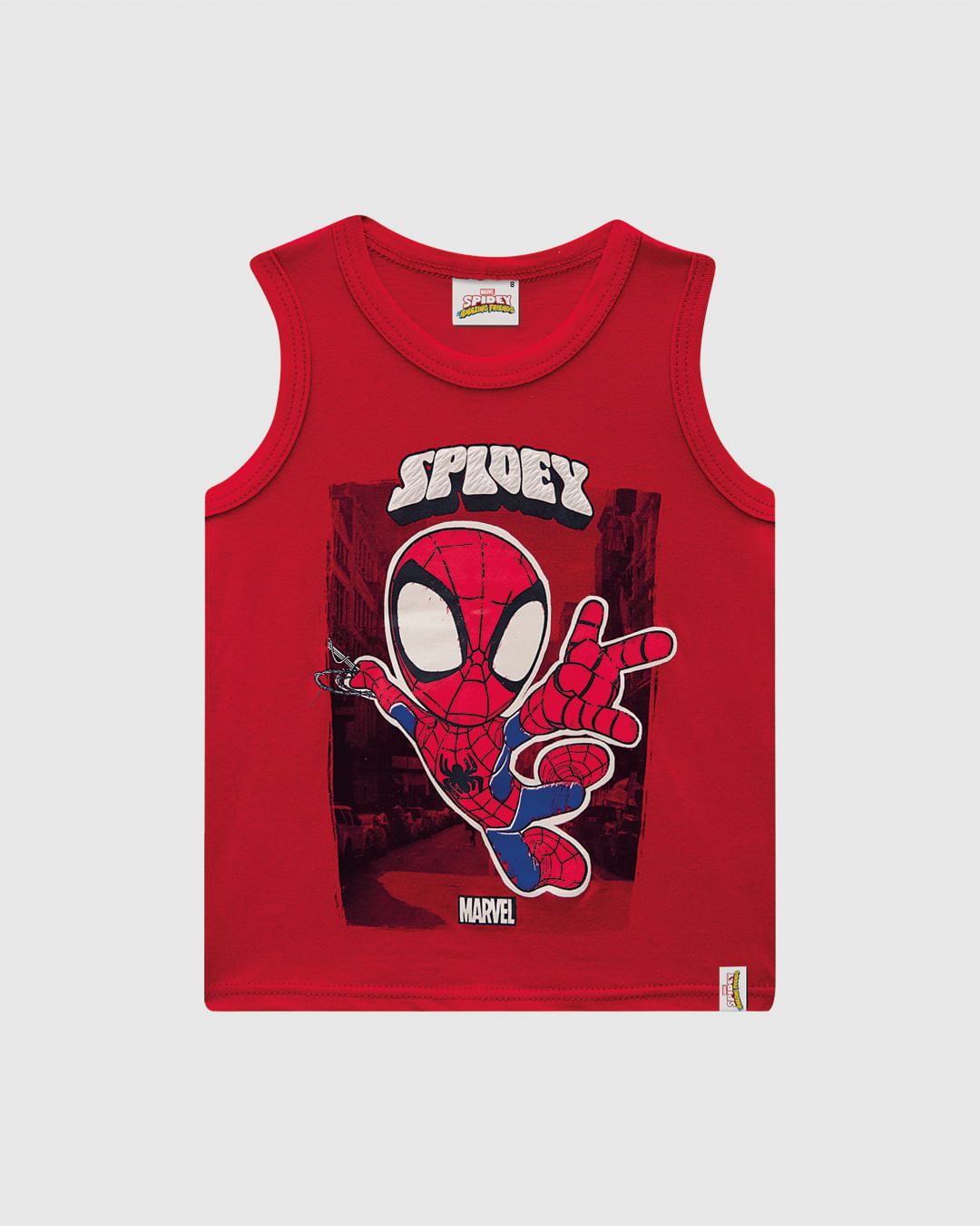 Regata Infantil Menino Spidey E Amigos Espetaculares Algodão Malwee Kids