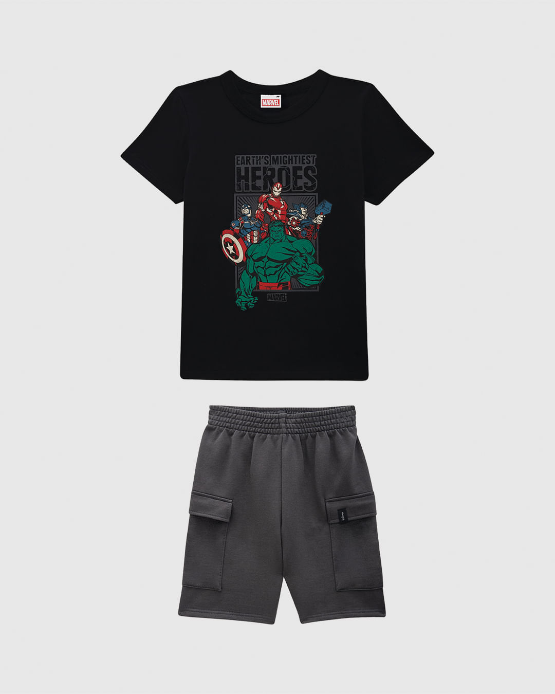 Conjunto Infantil Menino Earth's Mightiest Heroes Avengers Malwee Kids - Imagem 2