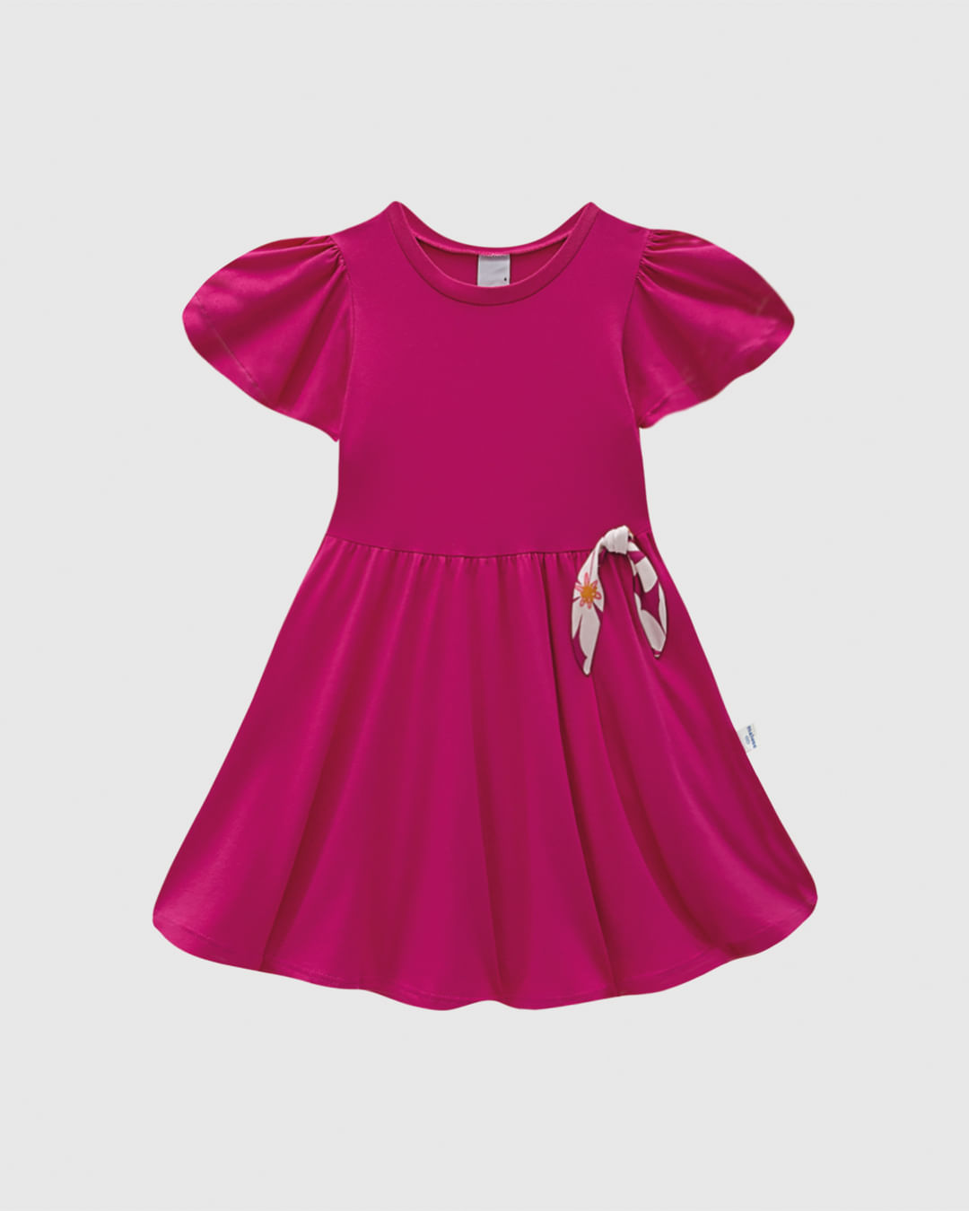 Vestido Infantil Detalhe Lenço Decorativo Em Algodão Malwee Kids - Imagem 2