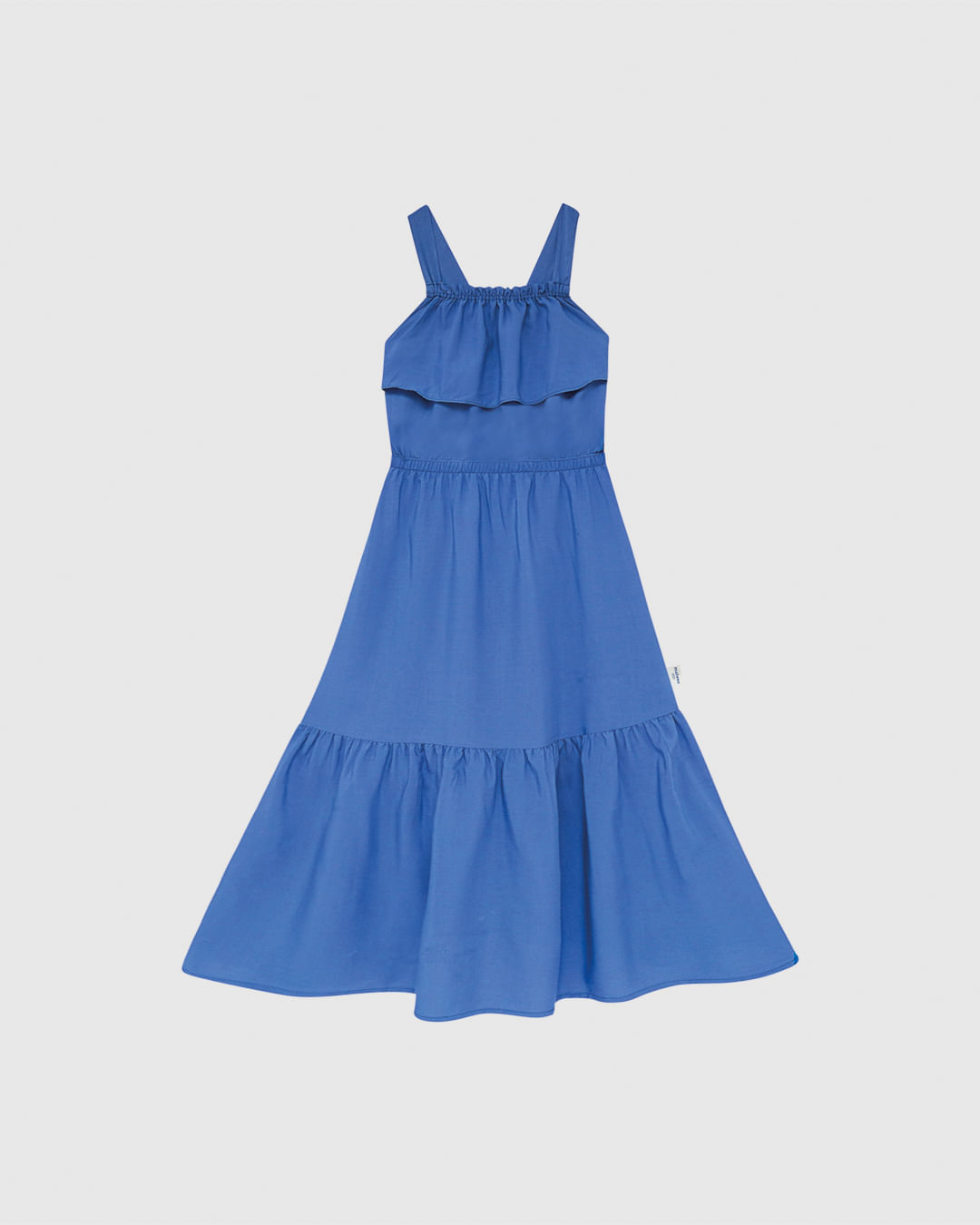 Vestido Infantil Longo Marias Decote Com Babado Em Viscose Malwee Kids - Imagem 8