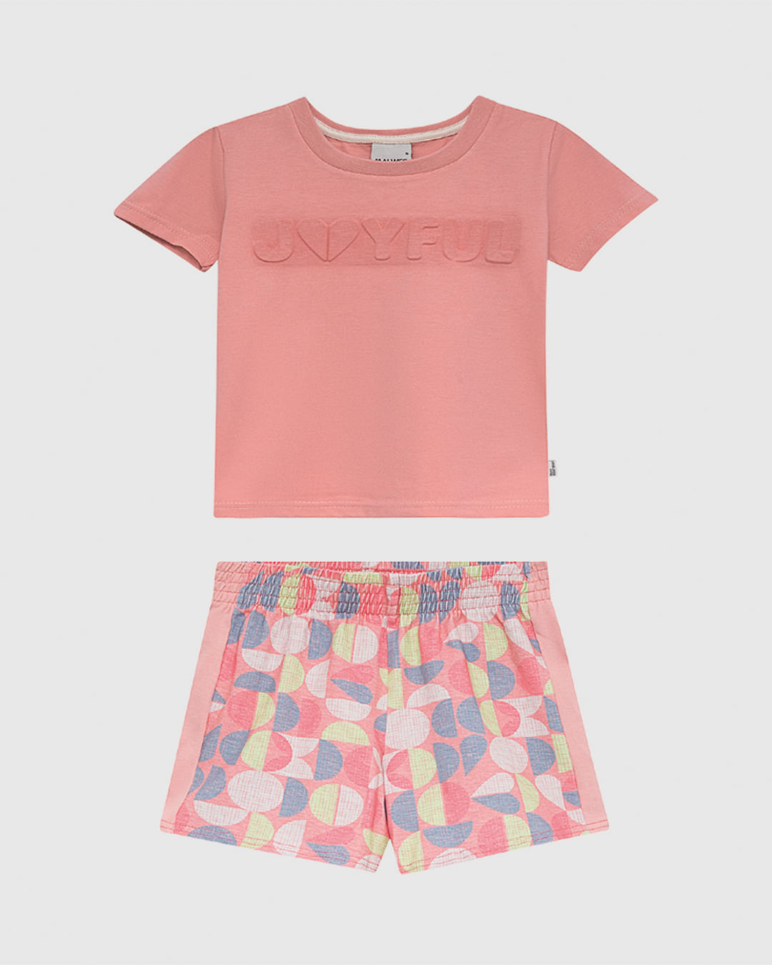 Conjunto Infantil Menina Blusa Estampa Embossing Joyful Algodão Malwee Kids - Imagem 8