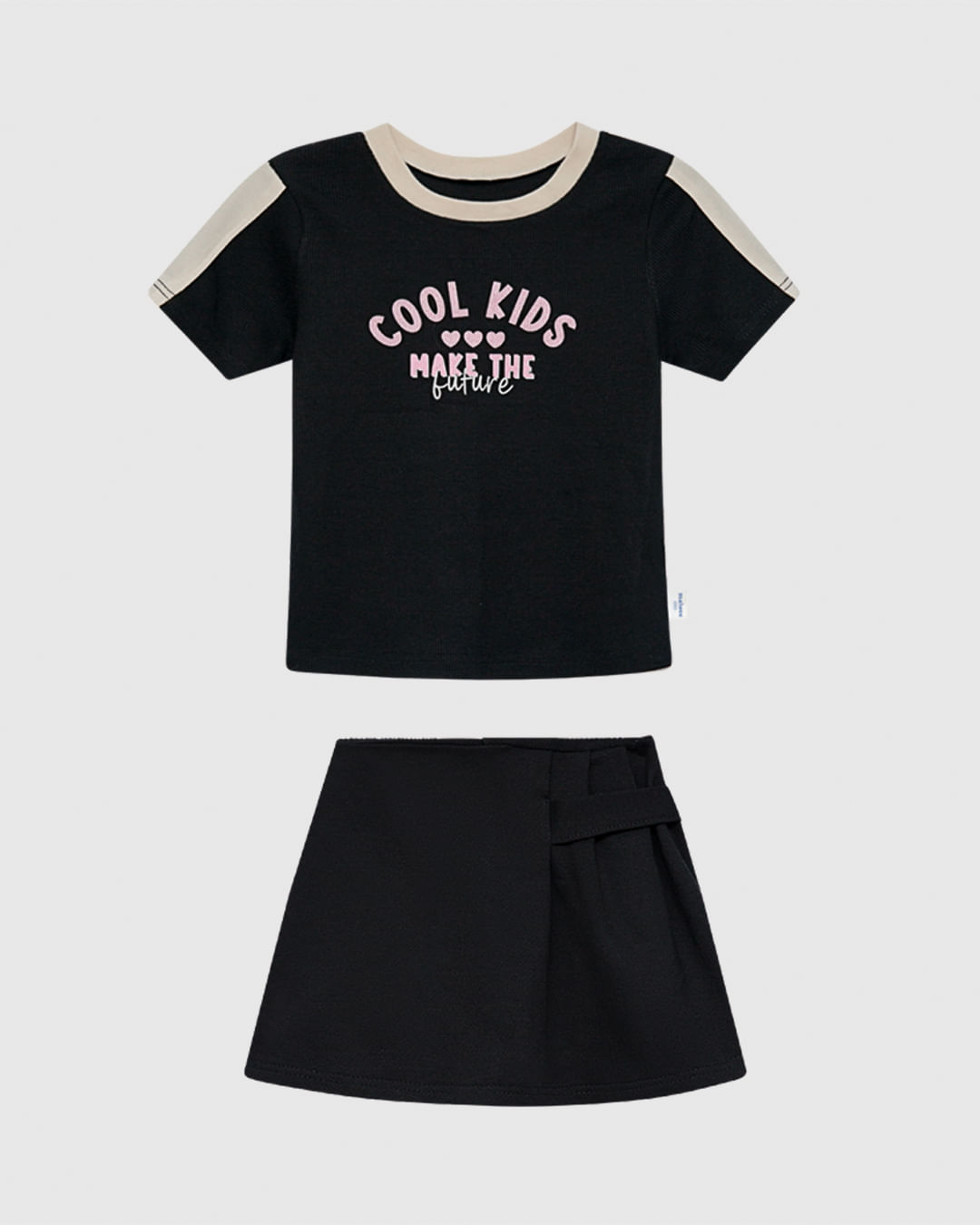 Conjunto Infantil Menina Cool Kids Make The Future Em Algodão Malwee Kids - Imagem 2