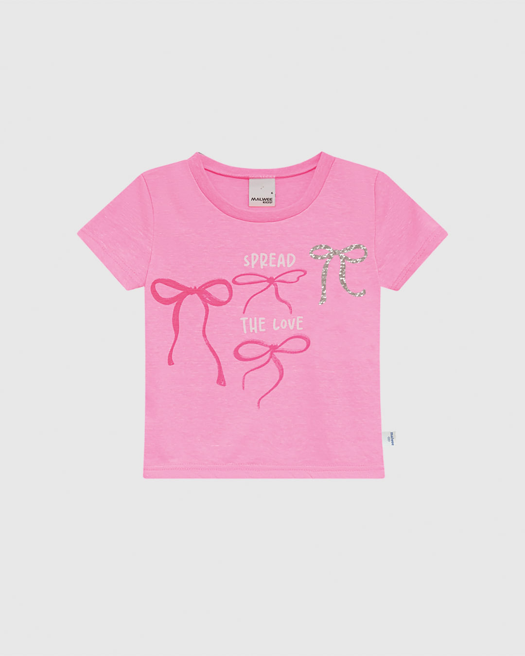 Blusa Infantil Menina Box Spread The Love e Bordado Paetê Malwee Kids