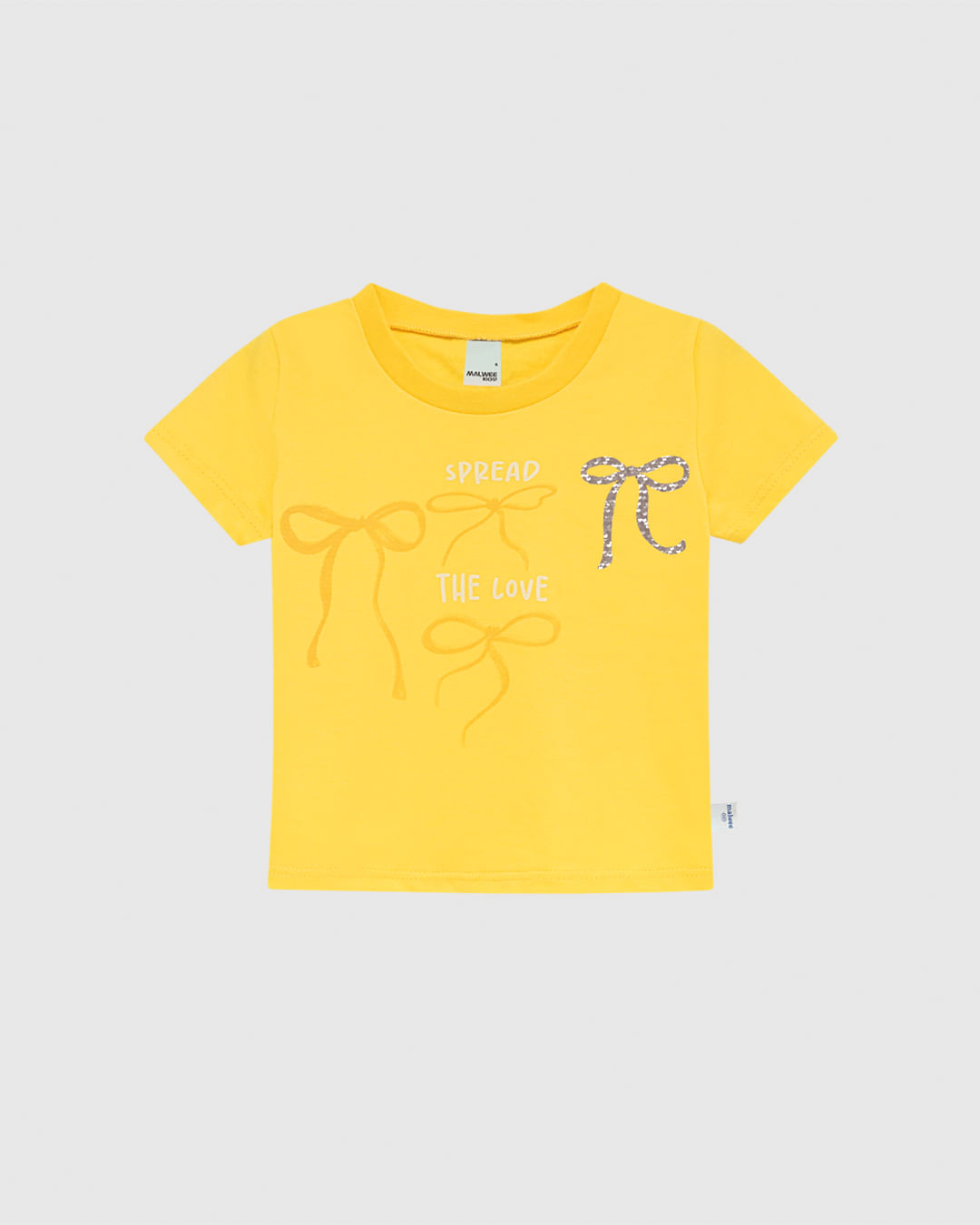 Blusa Infantil Menina Box Spread The Love E Bordado Paetê Malwee Kids - Imagem 2