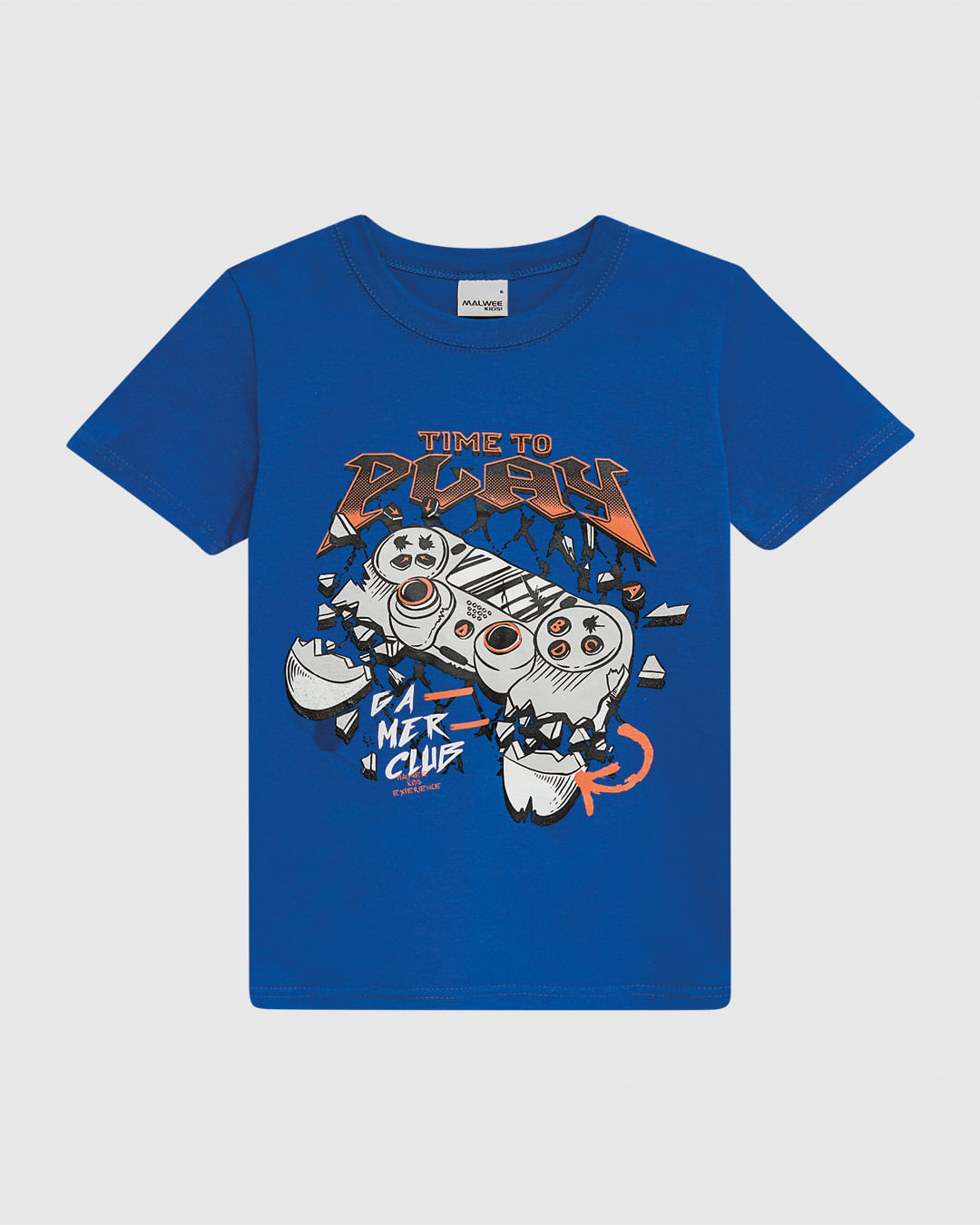 Camiseta Infantil Menino Gola Redonda Estampa Frontal Em Algodão Malwee Kids - Imagem 7