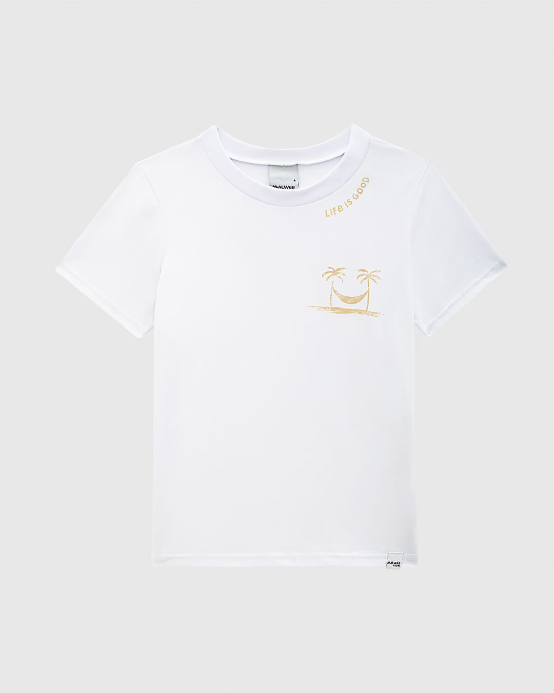 Camiseta Infantil Menino Estampa Life Is Good Em Algodão Malwee Kids - Imagem 3