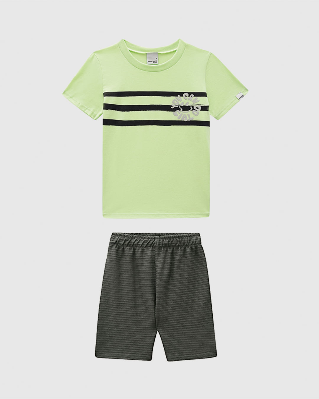 Conjunto Infantil Menino Camiseta You Can Do This Em Algodão Malwee Kids - Imagem 7