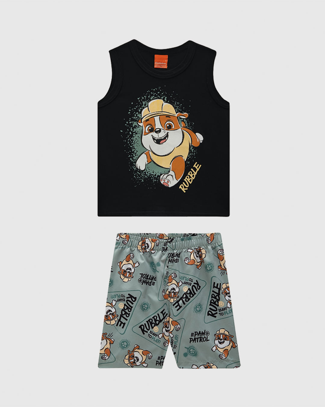 Conjunto Infantil Menino Patrulha Canina Bermuda Microfibra Malwee Kids - Imagem 4