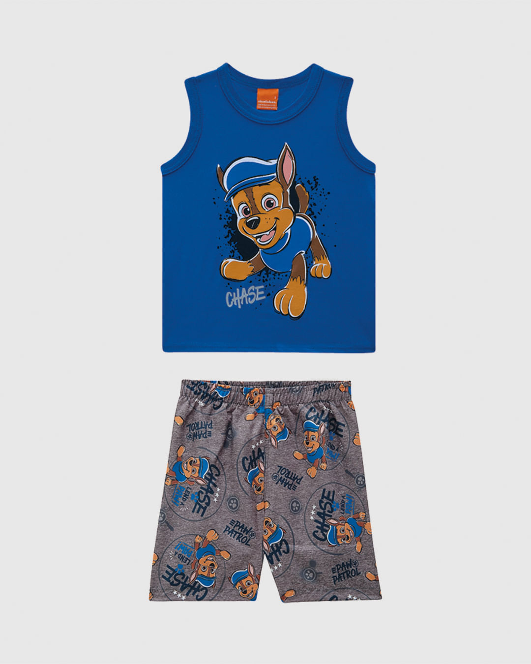 Conjunto Infantil Menino Patrulha Canina Bermuda Microfibra Malwee Kids - Imagem 2