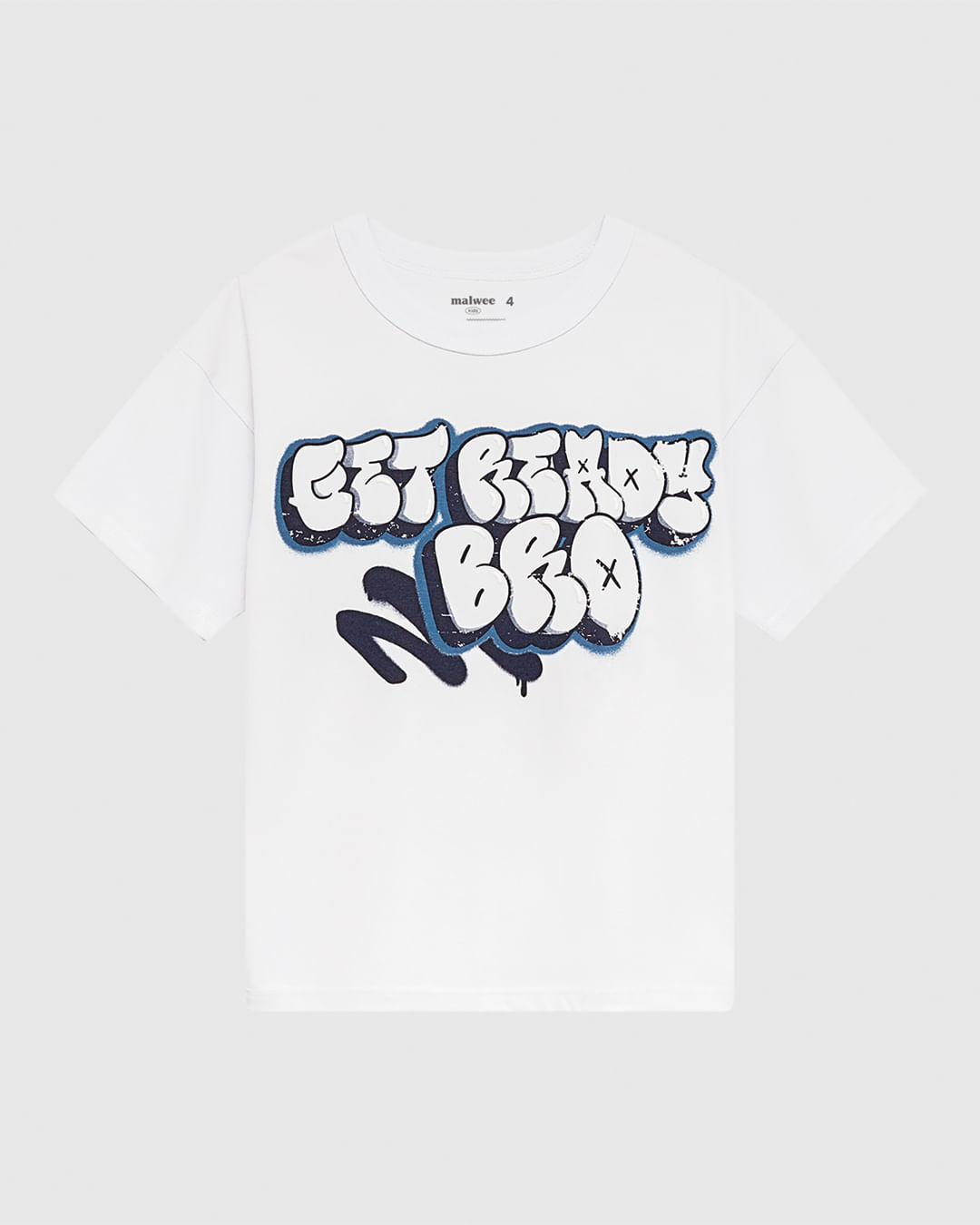 Camiseta Infantil Menino Oversized Get Ready Bro Malha Anti Odor Malwee Kids