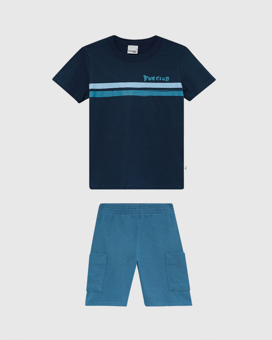 Conjunto Infantil Menino Camiseta Fun Club Em Algodão Malwee Kids - Imagem 4