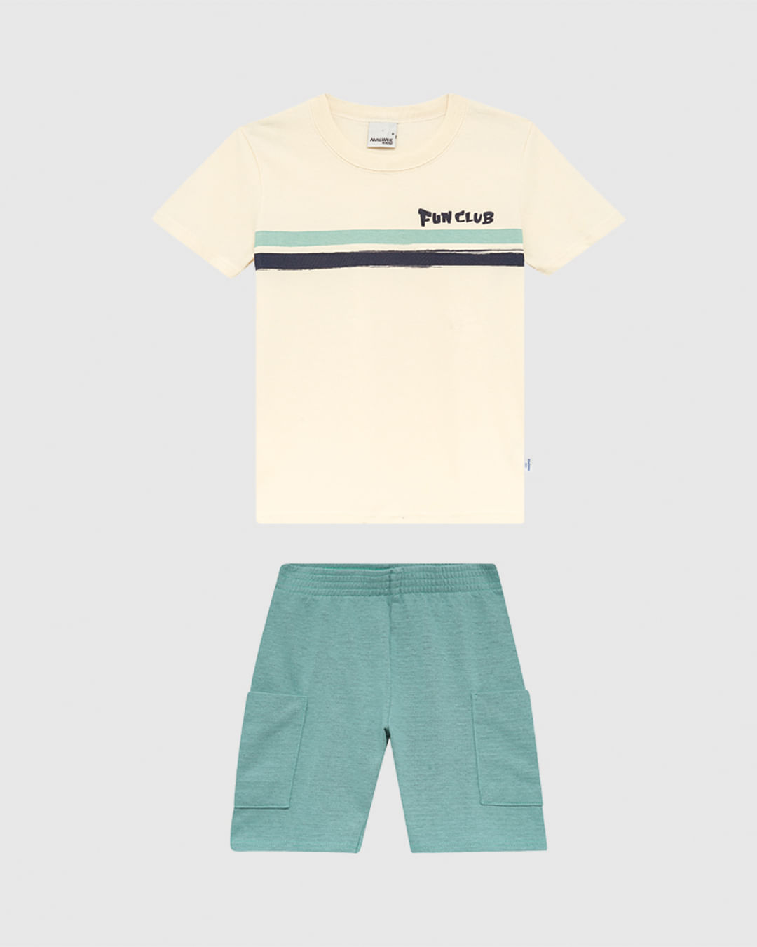 Conjunto Infantil Menino Camiseta Fun Club Em Algodão Malwee Kids - Imagem 7