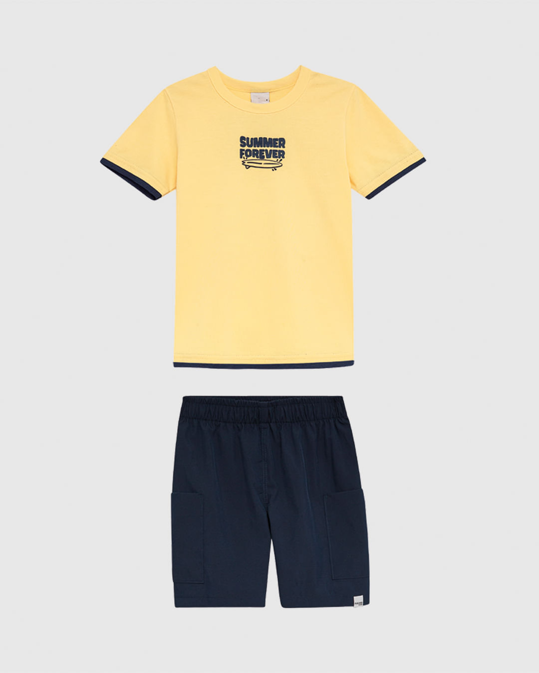 Conjunto Infantil Menino Summer Forever Estampa Frente E Costas Malwee Kids - Imagem 20