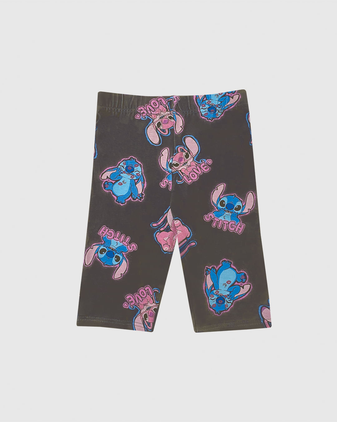Bermuda Infantil Menina Ciclista Estampa Stitch Disney Em Algodão Malwee Kids - Imagem 8