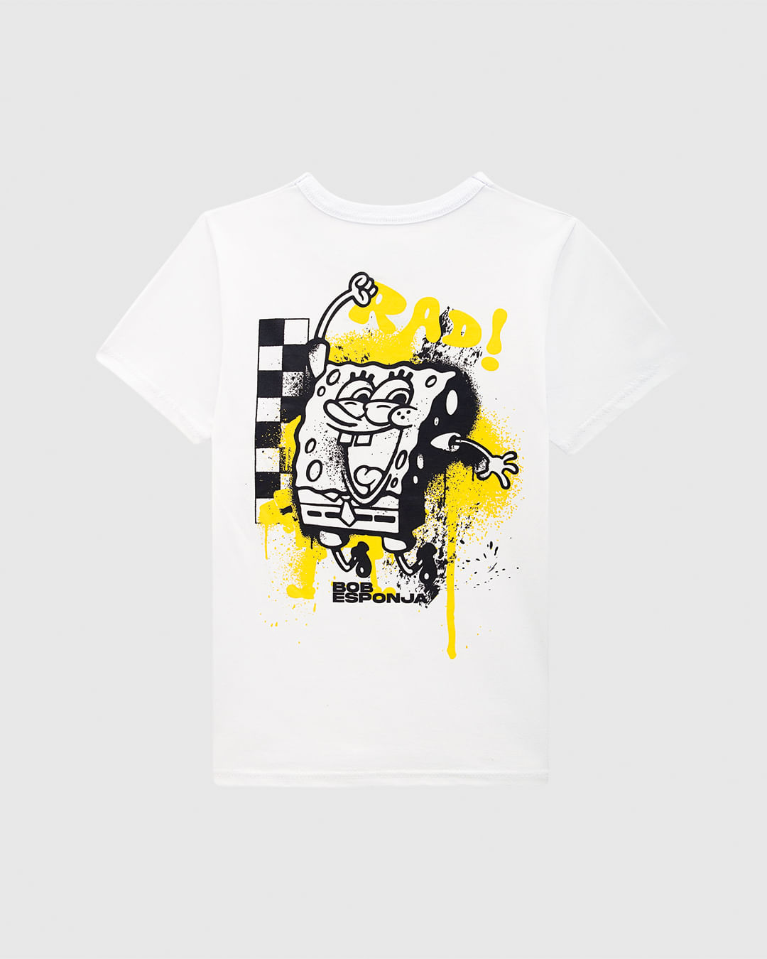 Camiseta Infantil Menino Rad! Bob Esponja Estampa Frente E Costas Malwee Kids - Imagem 8