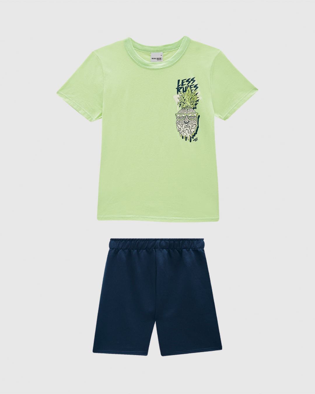 Conjunto Infantil Menino Camiseta Manga Curta Estampa Em Algodão Malwee Kids - Imagem 6