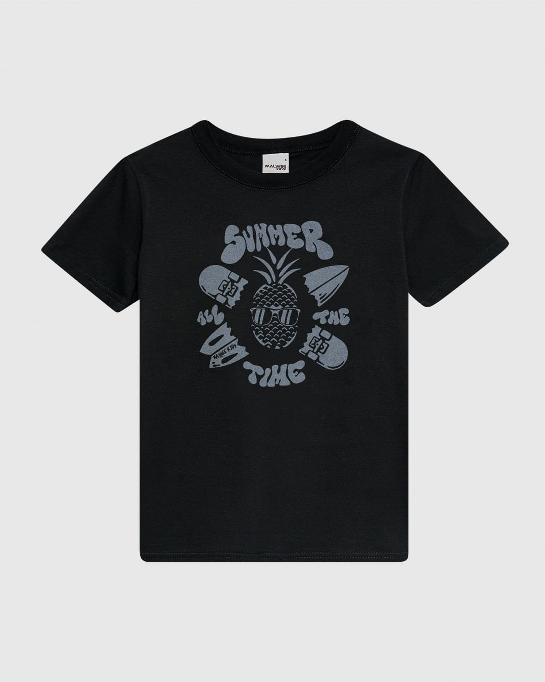 Camiseta Infantil Menino Gola Redonda Estampa Frontal Em Algodão Malwee Kids - Imagem 10