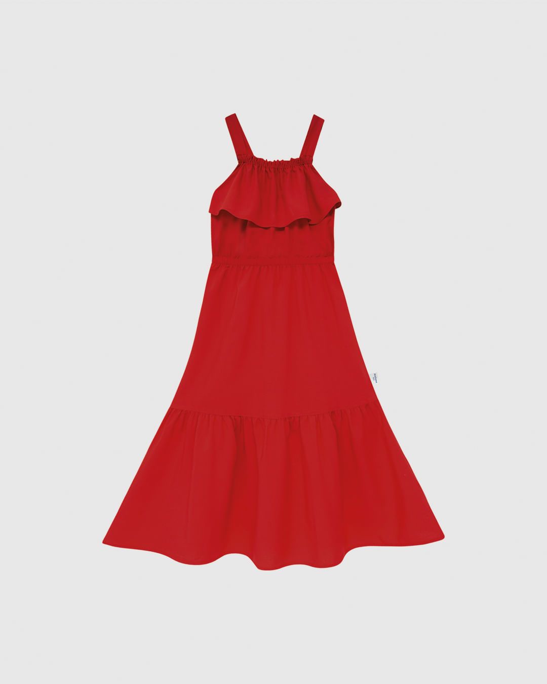 Vestido Infantil Longo Marias Decote Com Babado Em Viscose Malwee Kids - Imagem 2