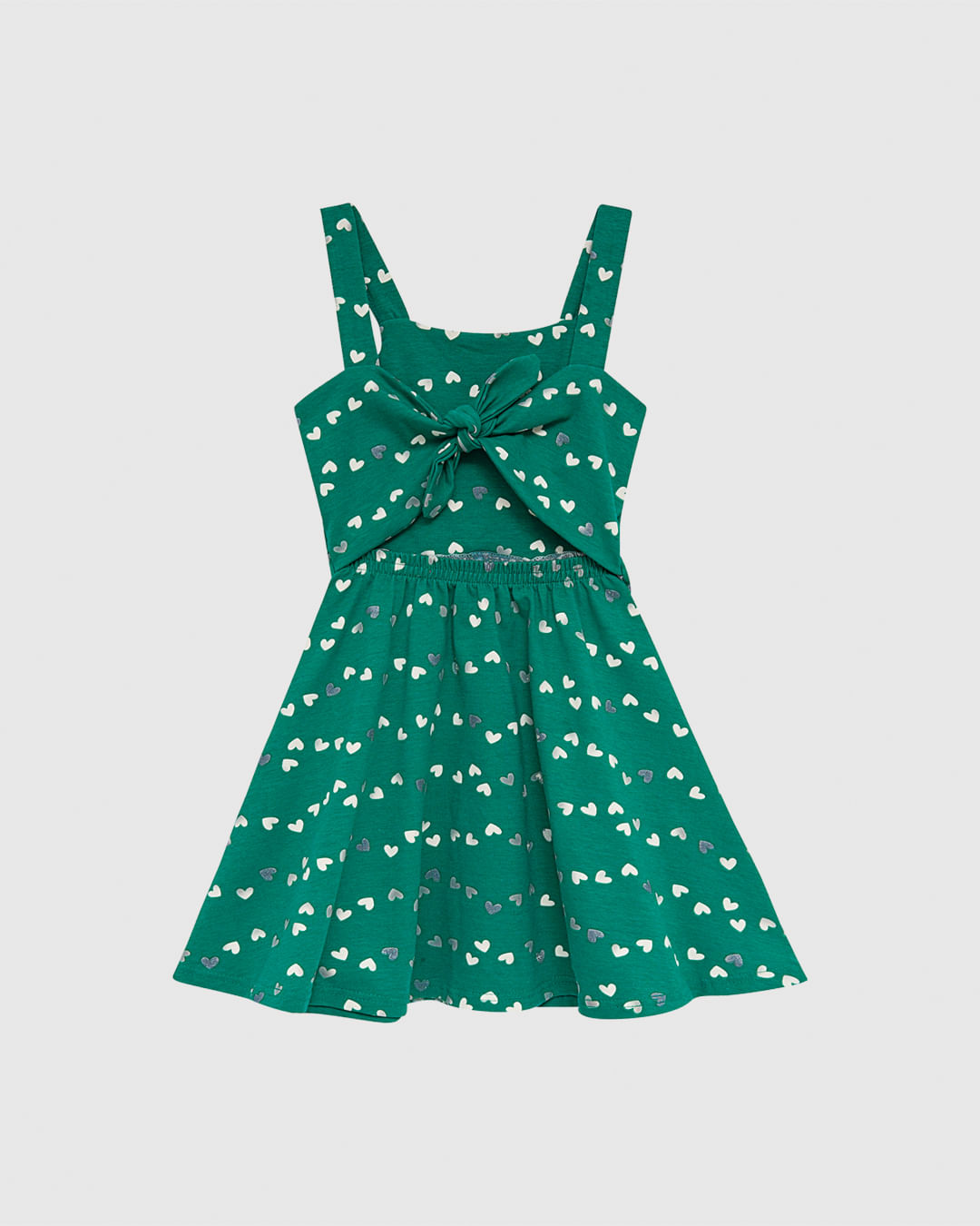 Vestido Infantil Estampa Corações Com Glitter Em Algodão Malwee Kids - Imagem 10